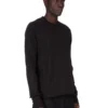 DRKSHDW FW25 CONCORDIANS CREWNECK SWEAT IN BLACK COMPACT HEAVY JERSEY. DU02E7279RIGP-09 DRKSHDW FW25 CONCORDIANS CREWNECK SWEAT IN BLACK COMPACT HEAVY JERSEY. DU02E7279RIGP-09