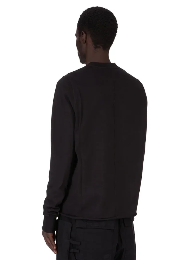 DRKSHDW FW25 CONCORDIANS CREWNECK SWEAT IN BLACK COMPACT HEAVY JERSEY. DU02E7279RIGP-09 DRKSHDW FW25 CONCORDIANS CREWNECK SWEAT IN BLACK COMPACT HEAVY JERSEY. DU02E7279RIGP-09