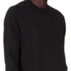 DRKSHDW FW25 CONCORDIANS CREWNECK SWEAT IN BLACK COMPACT HEAVY JERSEY. DU02E7279RIGP-09 DRKSHDW FW25 CONCORDIANS CREWNECK SWEAT IN BLACK COMPACT HEAVY JERSEY. DU02E7279RIGP-09