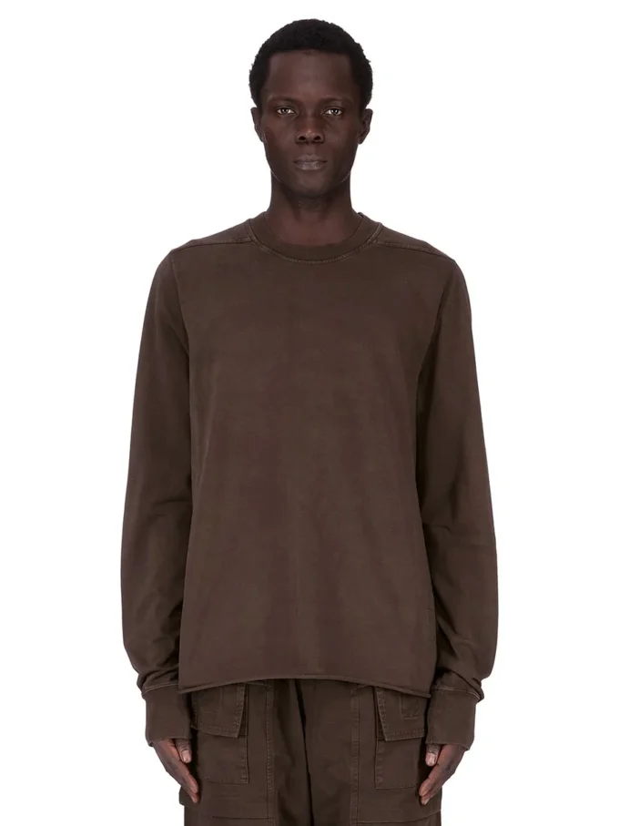 DRKSHDW FW25 CONCORDIANS CREWNECK SWEAT IN DARK DUST COMPACT HEAVY JERSEY. DU02E7279RIGP-78 DRKSHDW FW25 CONCORDIANS CREWNECK SWEAT IN DARK DUST COMPACT HEAVY JERSEY. DU02E7279RIGP-78