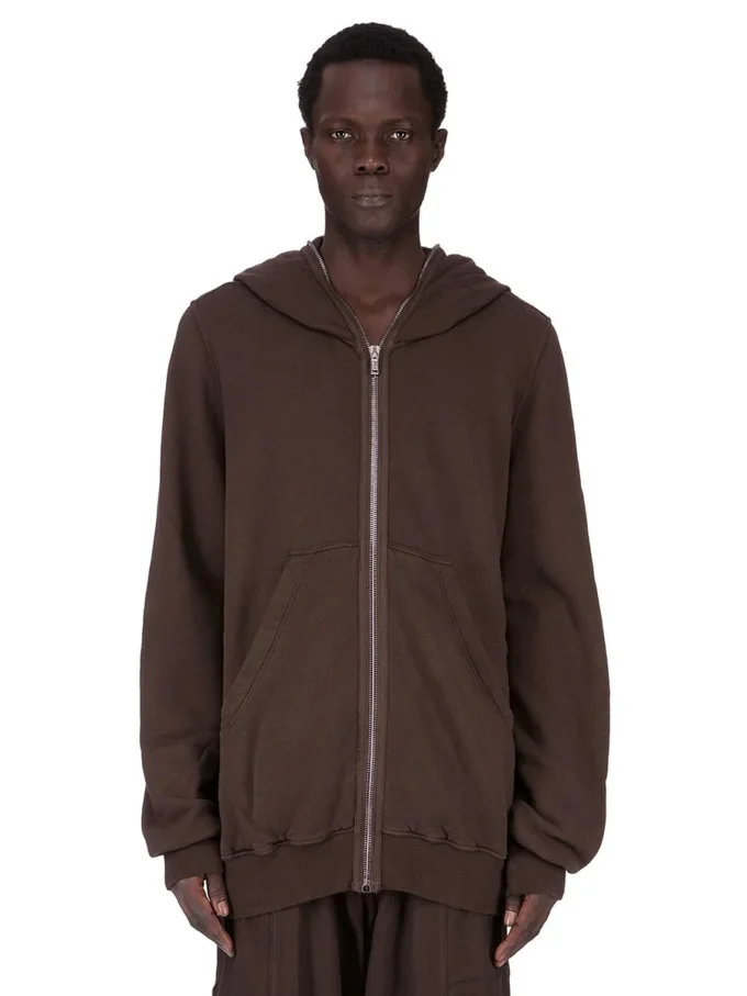 DRKSHDW FW25 CONCORDIANS JUMBO GIMP HOODIE IN DARK DUST SLUB FELPA DU02E7283FSL-78 DRKSHDW FW25 CONCORDIANS JUMBO GIMP HOODIE IN DARK DUST SLUB FELPA DU02E7283FSL-78