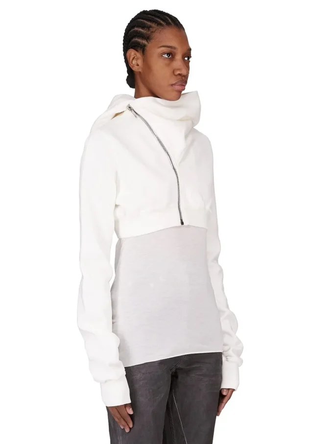 DRKSHDW FW25 CONCORDIANS MICRO MOUNTAIN HOODIE IN MILK FURKA HEAVY SWEATSHIRT DS02E7237F-11 DRKSHDW FW25 CONCORDIANS MICRO MOUNTAIN HOODIE IN MILK FURKA HEAVY SWEATSHIRT DS02E7237F-11