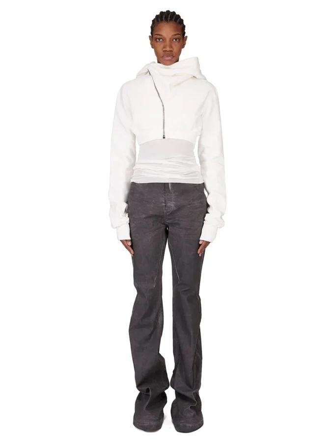 DRKSHDW FW25 CONCORDIANS MICRO MOUNTAIN HOODIE IN MILK FURKA HEAVY SWEATSHIRT DS02E7237F-11 DRKSHDW FW25 CONCORDIANS MICRO MOUNTAIN HOODIE IN MILK FURKA HEAVY SWEATSHIRT DS02E7237F-11