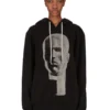 DRKSHDW FW25 CONCORDIANS Oversize-Hoodie in Schwarz/Perlmutt SLUP FELPA DS02E7241FSLP1P-0908 DRKSHDW FW25 CONCORDIANS Oversize-Hoodie in Schwarz/Perlmutt SLUP FELPA DS02E7241FSLP1P-0908