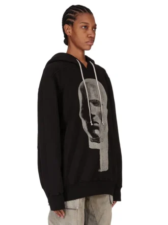 DRKSHDW FW25 CONCORDIANS Oversize-Hoodie in Schwarz/Perlmutt SLUP FELPA DS02E7241FSLP1P-0908 DRKSHDW FW25 CONCORDIANS Oversize-Hoodie in Schwarz/Perlmutt SLUP FELPA DS02E7241FSLP1P-0908