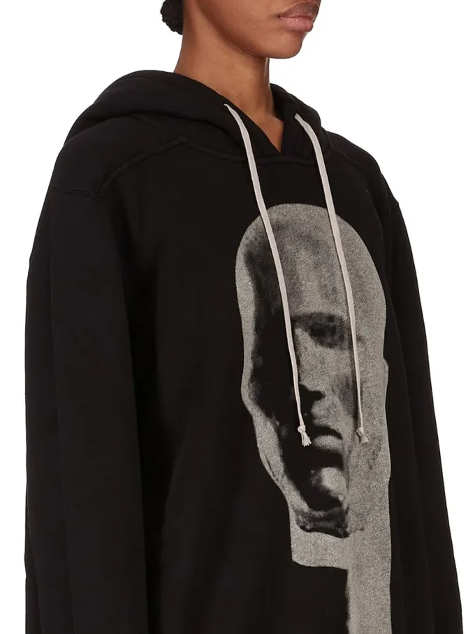 DRKSHDW FW25 CONCORDIANS Oversize-Hoodie in Schwarz/Perlmutt SLUP FELPA DS02E7241FSLP1P-0908 DRKSHDW FW25 CONCORDIANS Oversize-Hoodie in Schwarz/Perlmutt SLUP FELPA DS02E7241FSLP1P-0908