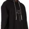DRKSHDW FW25 CONCORDIANS OVERSIZED HOODIE IN BLACK/PEARL FURKA HEAVY SWEATSHIRT DU02E7262FEP3P-0908 DRKSHDW FW25 CONCORDIANS OVERSIZED HOODIE IN BLACK/PEARL FURKA HEAVY SWEATSHIRT DU02E7262FEP3P-0908