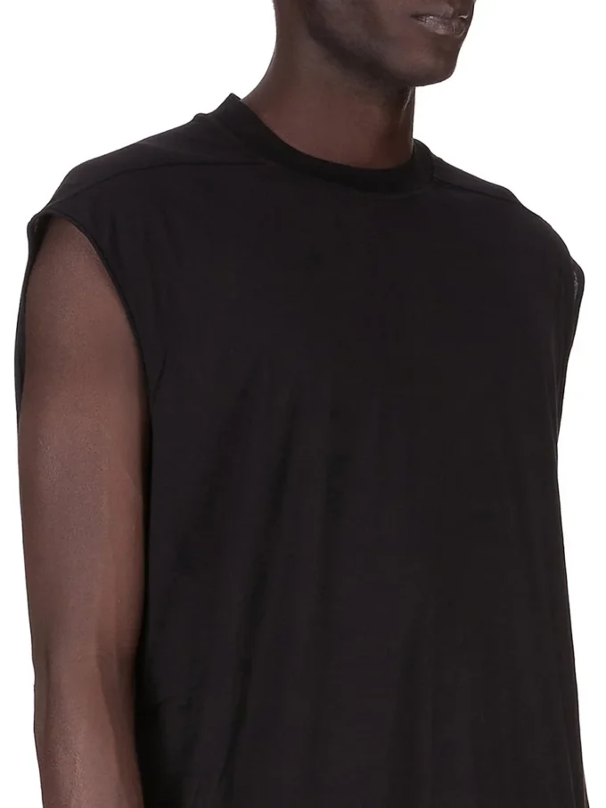 DRKSHDW FW25 CONCORDIANS TARP T IN BLACK COTTON GAUZE JERSEY DU02E7158BH-09 DRKSHDW FW25 CONCORDIANS TARP T IN BLACK COTTON GAUZE JERSEY DU02E7158BH-09