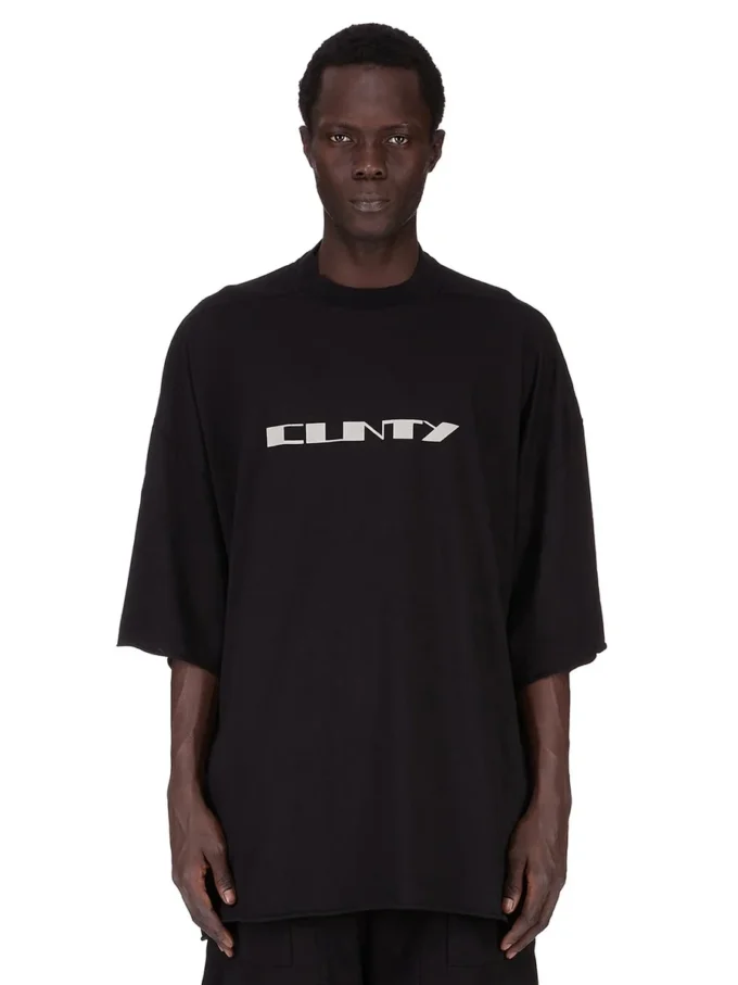 DRKSHDW FW25 CONCORDIANS TOMMY T IN SCHWARZ/PERL MITTELGEMICHTEM BAUMWOLLJERSEY DU02E7259RNEP2-0908 DRKSHDW FW25 CONCORDIANS TOMMY T IN SCHWARZ/PERL MITTELGEMICHTEM BAUMWOLLJERSEY DU02E7259RNEP2-0908