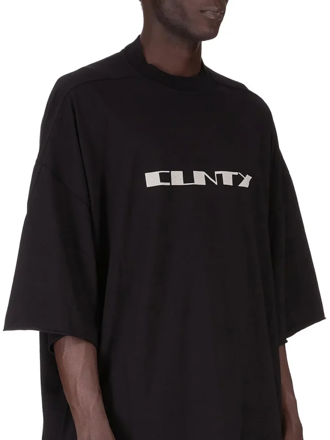 DRKSHDW FW25 CONCORDIANS TOMMY T IN SCHWARZ/PERL MITTELGEMICHTEM BAUMWOLLJERSEY DU02E7259RNEP2-0908 DRKSHDW FW25 CONCORDIANS TOMMY T IN SCHWARZ/PERL MITTELGEMICHTEM BAUMWOLLJERSEY DU02E7259RNEP2-0908