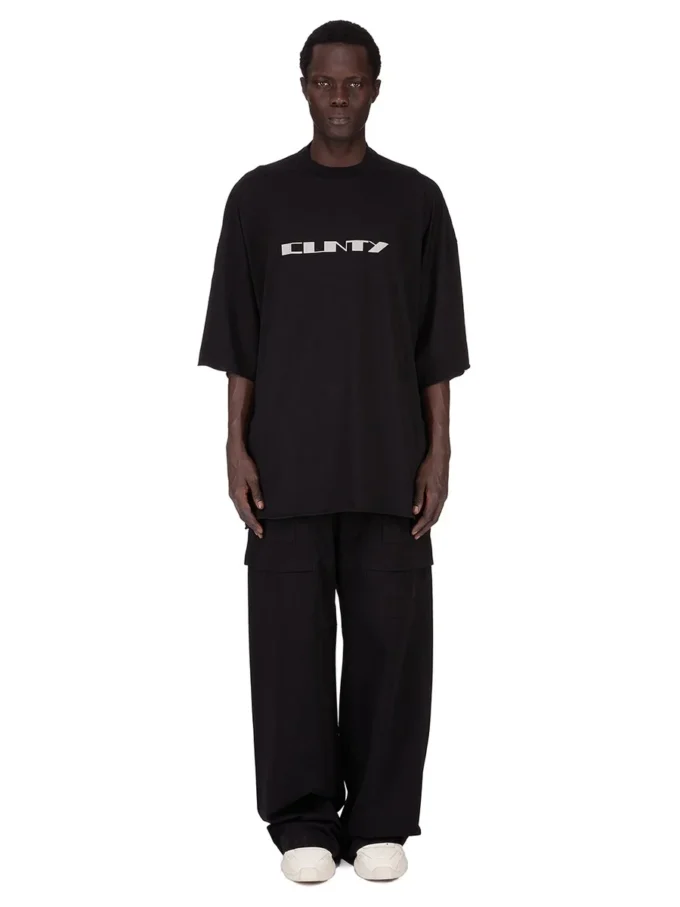 DRKSHDW FW25 CONCORDIANS TOMMY T IN SCHWARZ/PERL MITTELGEMICHTEM BAUMWOLLJERSEY DU02E7259RNEP2-0908 DRKSHDW FW25 CONCORDIANS TOMMY T IN SCHWARZ/PERL MITTELGEMICHTEM BAUMWOLLJERSEY DU02E7259RNEP2-0908
