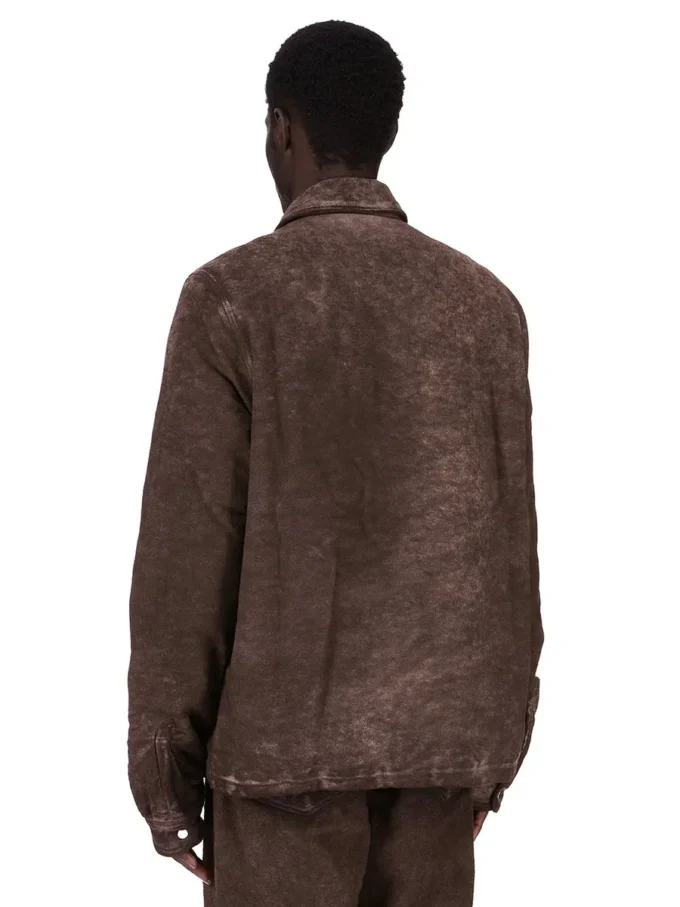 DRKSHDW FW25 CONCORDIANS VERDECKTE REISSVERSCHLUSSJACKE AUS DRKDUST GEBÜRSTETER BAUMWOLLE. DU02E7775BMO-78 DRKSHDW FW25 CONCORDIANS VERDECKTE REISSVERSCHLUSSJACKE AUS DRKDUST GEBÜRSTETER BAUMWOLLE. DU02E7775BMO-78