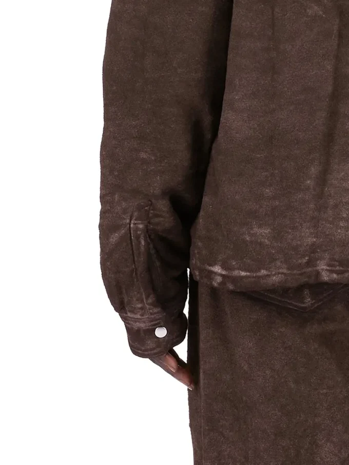 DRKSHDW FW25 CONCORDIANS VERDECKTE REISSVERSCHLUSSJACKE AUS DRKDUST GEBÜRSTETER BAUMWOLLE. DU02E7775BMO-78 DRKSHDW FW25 CONCORDIANS VERDECKTE REISSVERSCHLUSSJACKE AUS DRKDUST GEBÜRSTETER BAUMWOLLE. DU02E7775BMO-78