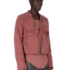 RICK OWENS FW25 CONCORDIANS CARGO JKT IN ROSEWOOD MATTE NYLON. RU02E1762MT-13 RICK OWENS FW25 CONCORDIANS CARGO JKT IN ROSEWOOD MATTE NYLON. RU02E1762MT-13