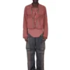 RICK OWENS FW25 CONCORDIANS CARGO JKT IN ROSEWOOD MATTE NYLON. RU02E1762MT-13 RICK OWENS FW25 CONCORDIANS CARGO JKT IN ROSEWOOD MATTE NYLON. RU02E1762MT-13
