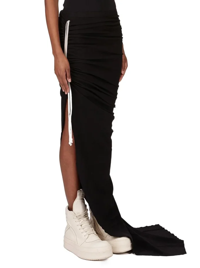 RICK OWENS FW25 CONCORDIANS EDFU ROCK IN SCHWARZEM DOPPELT GEBÜRSTETEM JERSEY DS02E7337JDB-09 RICK OWENS FW25 CONCORDIANS EDFU ROCK IN SCHWARZEM DOPPELT GEBÜRSTETEM JERSEY DS02E7337JDB-09