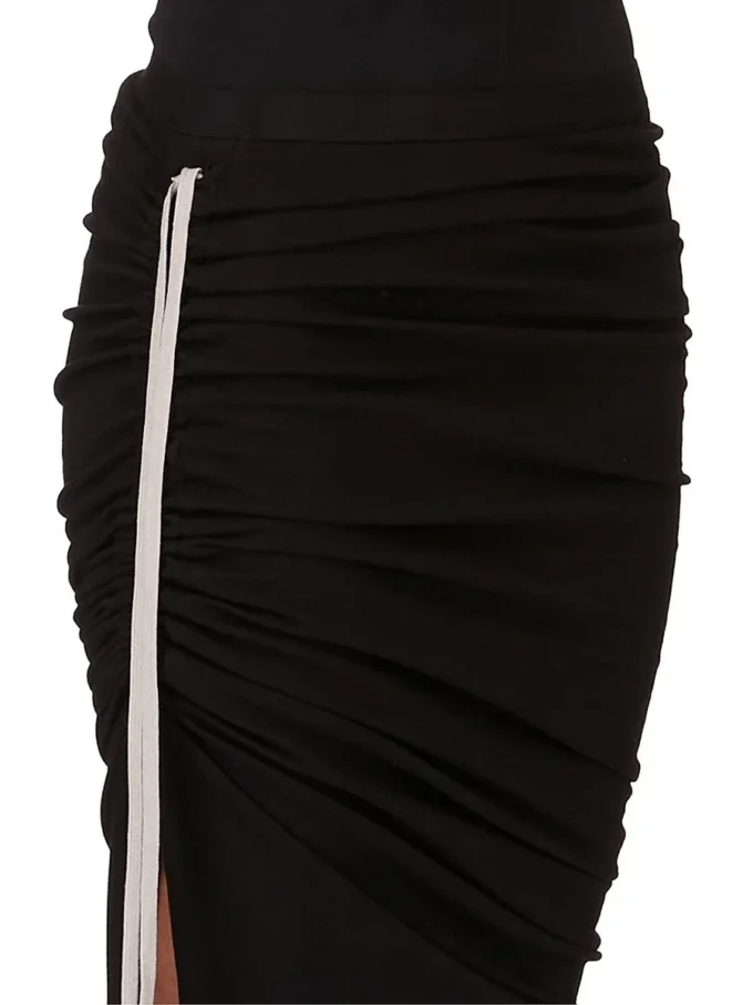 RICK OWENS FW25 CONCORDIANS EDFU ROCK IN SCHWARZEM DOPPELT GEBÜRSTETEM JERSEY DS02E7337JDB-09 RICK OWENS FW25 CONCORDIANS EDFU ROCK IN SCHWARZEM DOPPELT GEBÜRSTETEM JERSEY DS02E7337JDB-09