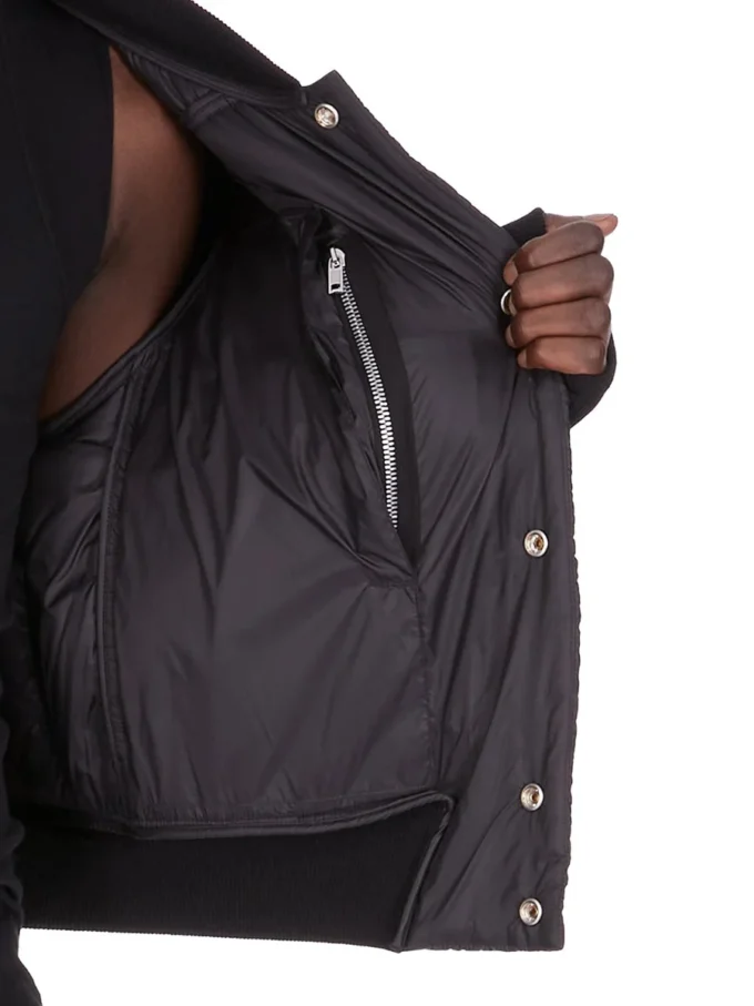 RICK OWENS FW25 CONCORDIANS GESTEPPTE FLUGHÜLLE IN SCHWARZEM NYLON RU02E1727NPT1-09 RICK OWENS FW25 CONCORDIANS GESTEPPTE FLUGHÜLLE IN SCHWARZEM NYLON RU02E1727NPT1-09