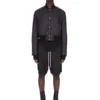RICK OWENS FW25 CONCORDIANS GESTEPPTE FLUGHÜLLE IN SCHWARZEM NYLON RU02E1727NPT1-09 RICK OWENS FW25 CONCORDIANS GESTEPPTE FLUGHÜLLE IN SCHWARZEM NYLON RU02E1727NPT1-09