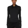 RICK OWENS FW25 CONCORDIANS KAIRO LS TOP IN SCHWARZEM VISKOSE-CREPE-JERSEY LI02E3212CVI-09 RICK OWENS FW25 CONCORDIANS KAIRO LS TOP IN SCHWARZEM VISKOSE-CREPE-JERSEY LI02E3212CVI-09