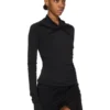 RICK OWENS FW25 CONCORDIANS KAIRO LS TOP IN SCHWARZEM VISKOSE-CREPE-JERSEY LI02E3212CVI-09 RICK OWENS FW25 CONCORDIANS KAIRO LS TOP IN SCHWARZEM VISKOSE-CREPE-JERSEY LI02E3212CVI-09
