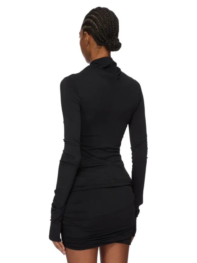 RICK OWENS FW25 CONCORDIANS KAIRO LS TOP IN SCHWARZEM VISKOSE-CREPE-JERSEY LI02E3212CVI-09 RICK OWENS FW25 CONCORDIANS KAIRO LS TOP IN SCHWARZEM VISKOSE-CREPE-JERSEY LI02E3212CVI-09