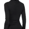RICK OWENS FW25 CONCORDIANS KAIRO LS TOP IN SCHWARZEM VISKOSE-CREPE-JERSEY LI02E3212CVI-09 RICK OWENS FW25 CONCORDIANS KAIRO LS TOP IN SCHWARZEM VISKOSE-CREPE-JERSEY LI02E3212CVI-09