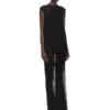 RICK OWENS FW25 CONCORDIANS NOUVEAU KLEID AUS SCHWARZEM, DURCHSCHEINENDEM WOLLJERSEY. RP02E4574JWR-09 RICK OWENS FW25 CONCORDIANS NOUVEAU KLEID AUS SCHWARZEM, DURCHSCHEINENDEM WOLLJERSEY. RP02E4574JWR-09