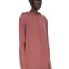 RICK OWENS FW25 CONCORDIANS OVERSIZED HOODIE IN ROSEWOOD LEICHTES RASATO-STRICKGEWEBE. RP02E4613M-13 RICK OWENS FW25 CONCORDIANS OVERSIZED HOODIE IN ROSEWOOD LEICHTES RASATO-STRICKGEWEBE. RP02E4613M-13