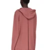 RICK OWENS FW25 CONCORDIANS OVERSIZED HOODIE IN ROSEWOOD LEICHTES RASATO-STRICKGEWEBE. RP02E4613M-13 RICK OWENS FW25 CONCORDIANS OVERSIZED HOODIE IN ROSEWOOD LEICHTES RASATO-STRICKGEWEBE. RP02E4613M-13