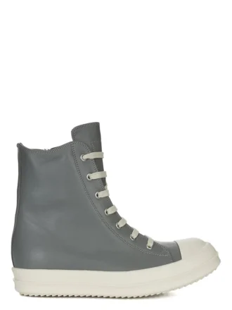 RICK OWENS FW25 CONCORDIANS SNEAKER IN GEWASCHENEM INDIGO/MILCH/MILCH VOLLNAHRIGEM RINDLEDER RP02E4890LCO-0611