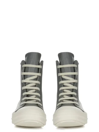 RICK OWENS FW25 CONCORDIANS SNEAKER IN GEWASCHENEM INDIGO/MILCH/MILCH VOLLNAHRIGEM RINDLEDER RP02E4890LCO-0611
