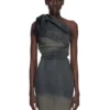 RICK OWENS FW25 CONCORDIANS TWIST DRESS IN DRKDUST DEGRADE SLUB STRETCH DENIM. RP02E4521SDKDEG-78D RICK OWENS FW25 CONCORDIANS TWIST DRESS IN DRKDUST DEGRADE SLUB STRETCH DENIM. RP02E4521SDKDEG-78D