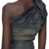 RICK OWENS FW25 CONCORDIANS TWIST DRESS IN DRKDUST DEGRADE SLUB STRETCH DENIM. RP02E4521SDKDEG-78D RICK OWENS FW25 CONCORDIANS TWIST DRESS IN DRKDUST DEGRADE SLUB STRETCH DENIM. RP02E4521SDKDEG-78D