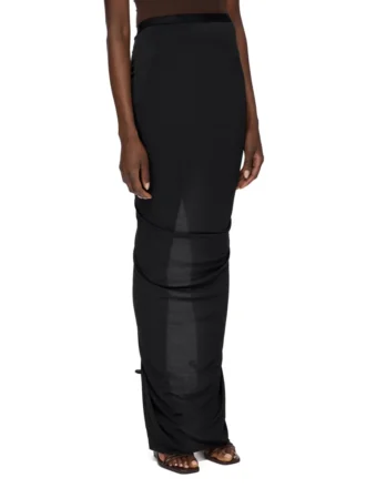RICK OWENS LILIES FW25 CONCORDIANS EVA ROCK AUS SCHWARZEM VISKOSE-CREPE-JERSEY LI02E3316CVI-09 RICK OWENS LILIES FW25 CONCORDIANS EVA ROCK AUS SCHWARZEM VISKOSE-CREPE-JERSEY LI02E3316CVI-09